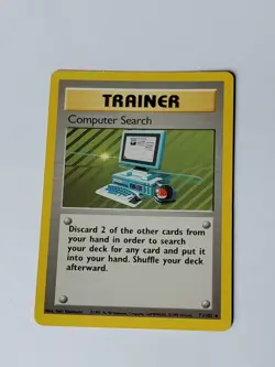 Computer Search 71/102 Pokemon Base Set Unlimited Rare Card WOTC NM - Image 1