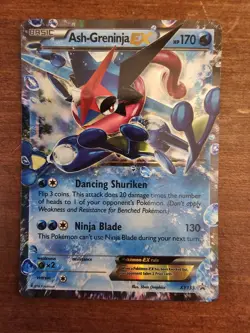 2016 Pokemon TCG Ash-Greninja EX XY133 XY Black Star Promo Ultra Rare Holo NM - Image 1
