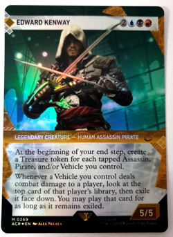 MTG Assassin's Creed - Edward Kenway - Textured FOIL Mythic - 0269 NM - Image 1