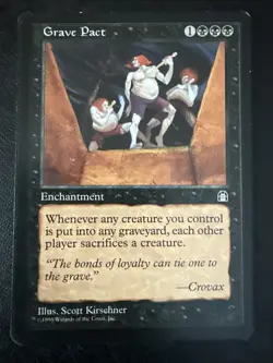 Grave Pact Stronghold Rare Vintage Magic The Gathering NM Black Rare - Image 1