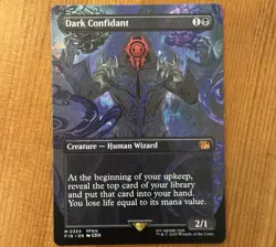 Dark Confidant, M 0334, NM Borderless, MTG Final Fantasy FFXIV, FIN, Mythic - Image 1