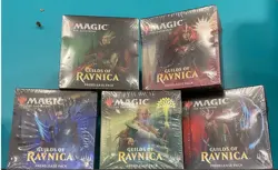 5 X MTG Magic the Gathering GUILDS OF RAVNICA PRERELEASE PACKS 5 PACKS TOTAL - Image 1