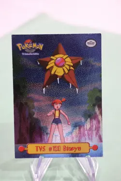1999 Topps Pokemon Series 1 TV Animation TV5 #120 Staryu Foil Blue Logo Puzzle - Image 1