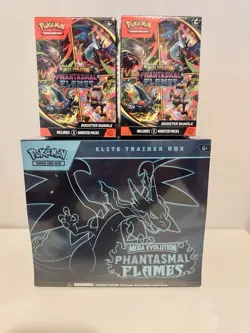 Pokemon Phantasmal Flames ETB And 2 Booster Bundle Set - Image 1