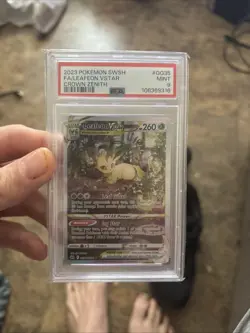 2023 Pokemon SWSH Crown Zenith Full Art Holo Leafeon VSTAR GG35/GG70 PSA 9 - Image 1