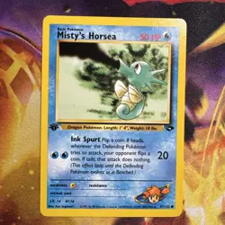 1st Edition Misty’s Horsea 87/132 - Gym Challenge - Near Mint Pokemon - Image 1