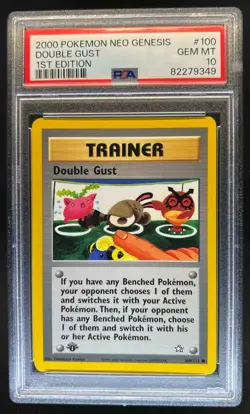 2000 Pokemon Neo Genesis 1st Edition Double Gust #100/111 PSA 10 - Image 1