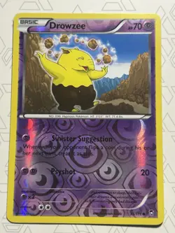 Drowzee Russian Reverse Foil Pokemon XY Furious Fists #35 (865) - Image 1