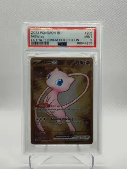 PSA 9 Mew Ex 205/165 Metal - 151 UPC Promo - Pokemon TCG Slab - Image 1