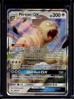 2019 Pokemon Sun & Moon Unbroken Bonds Persian Holo #149/214 - Image 1