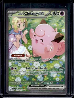 2025 Pokemon Journey Together Lillie's Clefairy ex #184/159 - Image 1