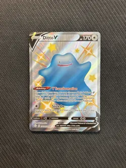 Pokemon TCG Ditto V SV118/SV122! NM Condition! See Description! - Image 1