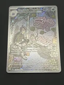 Pokemon TCG Team Rockets Weezing Destined Rivals 199/182 Lightly Played Ungraded - Image 1