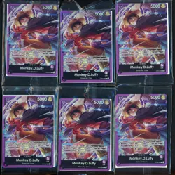 Lot (9) Monkey.D.Luffy OP05-060 Leader Sound Loader Promo One Piece TCG SEALED - Image 1