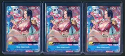 Lot (3) Boa Hancock ST03-013 PRB-01 Premium Booster ONE PIECE The Best Foil - Image 1