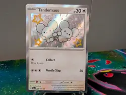 Tandemaus 209/091 Sv: Paldean Fates Holo Shiny Rare Pokemon Card Mint! - Image 1