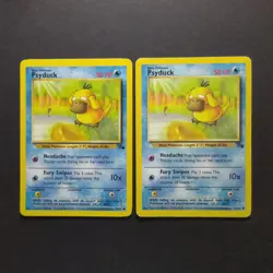 Pokemon Cards WOTC 1999: Psyduck 53/62 x2 - Fossil Set - Image 1