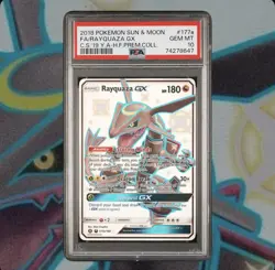 PSA 10 Pokemon Hidden Fates Premium Collection Promo Shiny Rayquaza GX 177a/168 - Image 1