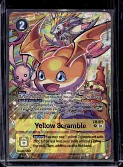 Digimon Trading Card Game Yellow Scramble #LM-029 - Image 1