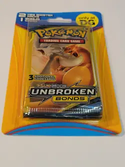 Pokemon Unbroken Bonds Dollar General 2 Mini Booster Packs + Bonus Card NEW - Image 2