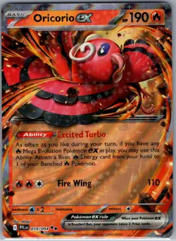 Oricorio ex 018/094 ME02: Phantasmal Flames - Pokemon Card - NM - Image 1