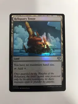 Reliquary Tower Foil MTG Magic the Gathering Card NM Near Mint CMM - Image 1