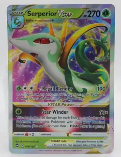 Pokemon Card Serperior VSTAR 008/195 Sword & Shield - Silver Tempest - Image 1