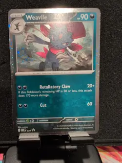 Tcg Pokemon TCG Phantasmal Flames Weavile Promo Card 21 Black ⭐ Promo NM - Image 1