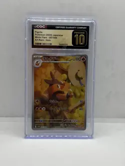 CGC Pristine 10 Pignite Japanese White Flare 097/086 Art Rare - Pokemon Card - Image 1