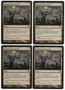 Nephalia Drownyard x4 4x 2011 Innistrad PLAYSET Colorless Rare Land MTG NM AZ1 - Image 1