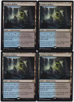 MTG 4X Sunken Hollow X4 Battle for Zendikar Magic - NM/MT - Image 1
