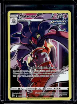 2022 Pokemon SWSH Silver Tempest Malamar Trainer Gallery Holo #TG06/TG30 - Image 1