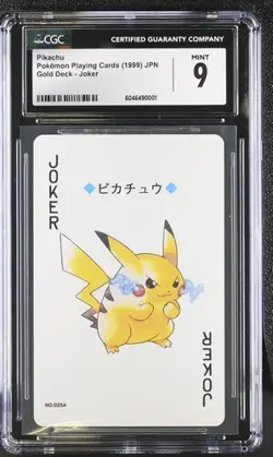 CGC 9 PIKACHU JOKER 1999 GOLD DECK JAPANESE POKEMON TCG - Image 1