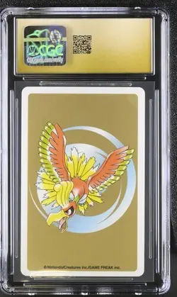 CGC PRISTINE 10 HO-OH ACE OF SPADES 1999 GOLD DECK JAPANESE POKEMON TCG - Image 2