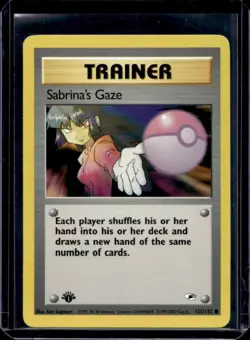2000 Pokemon Gym Heroes 1st Edition Sabrina's Gaze #125/132 - Image 1