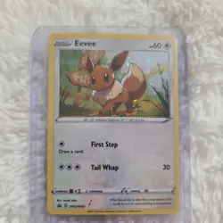 POKEMON EEVEE SWSH095 COSMOS HOLO BLACK STAR PROMO NEAR MINT - Image 1