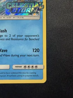 Pokemon Kyogre SM129 - Celestial Storm Prerelease Holo Rare - LP - Image 4
