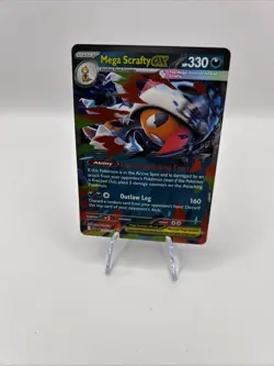Pokemon Ascended Heroes Mega Scrafty Ex 135/217 Ultra Rare English - Image 1