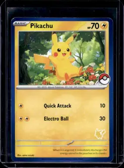 2023 Pokemon My First Battle Pikachu Poke Ball Stamp NNO - Image 1