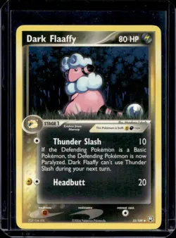 2004 Pokemon EX Team Rocket Returns Dark Flaaffy #33/109 - Image 1