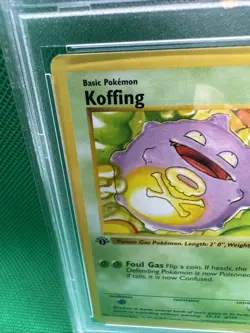 1999 English Pokemon First Edition Base Set PSA 8 NM KOFFING 51/102 - Image 2