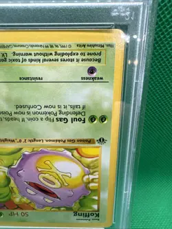 1999 English Pokemon First Edition Base Set PSA 8 NM KOFFING 51/102 - Image 5