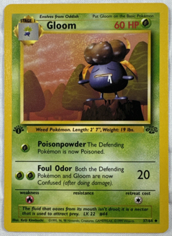 Pokemon TCG Gloom 37/64 Jungle 1st Edition NM WotC - Image 1