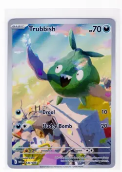 Trubbish 140/086 - Pokemon TCG - White Flare Illustration Rare - ENGLISH - NM - Image 1