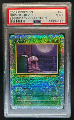 2002 Pokemon Legendary Collection Grimer Reverse Foil 78/110 PSA 9 - Image 1