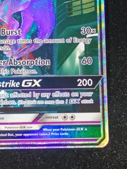 Pokemon Mewtwo GX 78/73 Shining Legends Secret Rare DAMAGED - Image 4