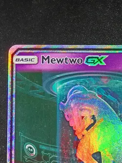 Pokemon Mewtwo GX 78/73 Shining Legends Secret Rare DAMAGED - Image 5