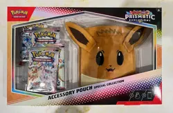 Pokemon TCG Prismatic Evolutions Accessory Pouch Special Collection Box Sealed - Image 1