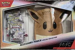 Pokemon TCG Prismatic Evolutions Accessory Pouch Special Collection Box Sealed - Image 1