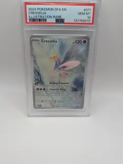 2024 POKEMON SFA EN-SHROUDED FABLE #071 CRESSELIA ILLUSTRATION RARE PSA 10 - Image 5